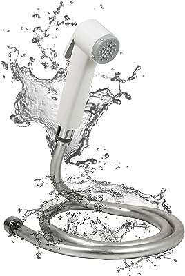 Ensemble petra streamline shattaf pulvérisateur de bidet blanc avec tuyau en pvc. Trouvez les meilleures affaires en ligne chez DIAYTAR COTE D'IVOIRE  - une boutique généraliste offrant une variété de produits discount allant de l'électroménager aux articles high-tech, sans oublier les vêtements et les accessoires tendances. Découvrez un choix incroyable de produits de qualité à des prix imbattables !