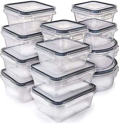 Premify ensemble de récipients hermétiques pour préparation de repas avec couvercles verrouillables 12 conservation des aliments. DIAYTAR COTE D'IVOIRE  - optimisez votre budget sans sacrifier la qualité ! Découvrez notre sélection discount allant des articles de mode aux équipements électroménagers, pour des économies garanties.