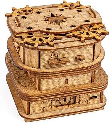 Escape room in a box jeu de puzzle intelligent en bois. DIAYTAR COTE D'IVOIRE  est votre destination en ligne pour des produits discount de qualité supérieure. Explorez notre vaste catalogue comprenant des articles pour la maison, de l'électroménager dernier cri, des gadgets high-tech et des vêtements tendance à des prix défiant toute concurrence.
