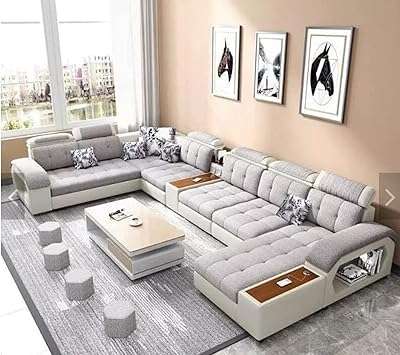 Ensemble de canapés modernes pour le salon ensemble en bois au design. Faites des économies intelligentes avec DIAYTAR COTE D'IVOIRE  - la boutique en ligne qui réunit tous vos besoins essentiels à des prix imbattables. Explorez notre vaste gamme de produits de la maison, de l'électroménager à l'informatique en passant par la mode et les gadgets, et découvrez comment prendre soin de votre budget sans faire de compromis sur la qualité.