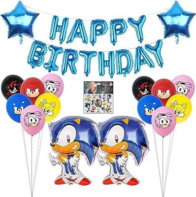 Décorations d'anniversaire sonic | de ballons bannière joyeux anniversaire fournitures de fête. Besoin de produits discount ? DIAYTAR COTE D'IVOIRE  est là pour vous ! Parcourez notre large éventail de produits allant des articles de maison aux gadgets dernier cri, et réalisez des économies sur chaque achat. Alors n'attendez plus, faites confiance à notre expertise pour vous offrir le meilleur au prix le plus bas !