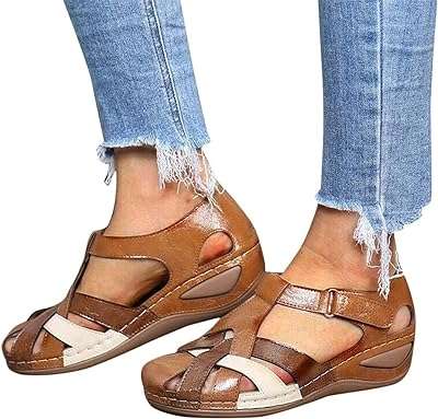 Sandales orthopédiques confortables à talons compensés pour femmes pantoufles de soutien de la voûte. DIAYTAR COTE D'IVOIRE  - La solution idéale pour les chasseurs de bonnes affaires en ligne. Trouvez des produits discount de haute qualité dans toutes les catégories, y compris la mode, l'électronique, l'ameublement et bien plus encore. Économisez sans compromis sur la qualité !