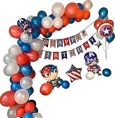 Décorations d'anniversaire hyland captain america bannière joyeux anniversaire de ballons. DIAYTAR COTE D'IVOIRE  - Votre destination en ligne pour des affaires incroyables. Rendez-vous sur notre site et découvrez un choix sensationnel de produits discount, qu'il s'agisse de l'électroménager indispensable, de l'informatique à la pointe ou des dernières tendances en matière de mode.