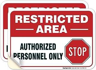 ( de 2) panneau de zone réglementée personnel autorisé uniquement panneau. Faites des affaires exceptionnelles sur DIAYTAR COTE D'IVOIRE ! Avec notre large éventail de produits discount, allant des articles de décoration intérieure aux appareils électroniques, en passant par les jouets pour enfants et les produits de santé, vous êtes assurés de trouver tout ce dont vous avez besoin à des prix imbattables.