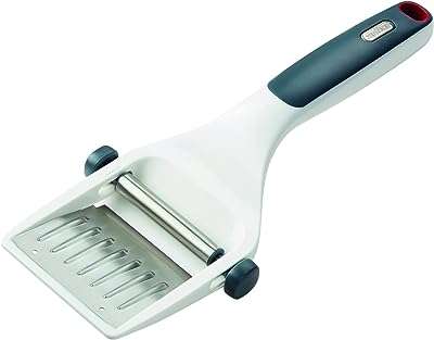 Zyliss e900036 trancheuse à fromage plastique acier inoxydable blanc épaisseur réglable idéale pour trancher le parmesan. Parcourez la boutique en ligne DIAYTAR COTE D'IVOIRE  et plongez dans un univers de bonnes affaires. Que vous ayez besoin de nouveaux appareils électroménagers, d'une garde-robe tendance ou des dernières nouveautés en matière de technologie, notre large gamme de produits discount vous offre la possibilité de faire des économies tout en vous faisant plaisir. Avec DIAYTAR COTE D'IVOIRE, profitez des meilleurs prix sans jamais compromettre la qualité.