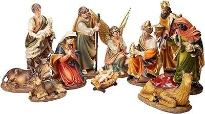Ensemble de 11 grandes figurines de crèche de noël de 12 po. DIAYTAR COTE D'IVOIRE  - votre partenaire pour un shopping discount en ligne réussi. Parcourez notre assortiment complet de produits discount, incluant tout ce dont vous avez besoin pour la maison, l'électroménager, l'informatique, la mode et les gadgets. Profitez de nos prix avantageux et faites des économies sur vos achats en ligne, sans compromis sur la qualité.