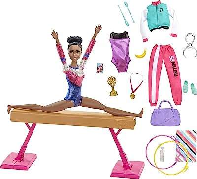 Ensemble de jeu de gymnastique barbie : poupée beige avec fonction virevoltante. Besoin de produits à petit prix ? DIAYTAR COTE D'IVOIRE  vous propose une large sélection d'articles discount, allant de la maison à l'électroménager en passant par l'informatique, la mode et les gadgets. Faites des économies en faisant vos achats chez nous !