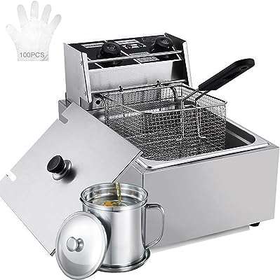 Friteuse friteuse avec panier en acier inoxydable avec minuterie électrique domestique commerciale. À la recherche de bonnes affaires en ligne ? Ne cherchez plus ! DIAYTAR COTE D'IVOIRE  vous offre un vaste choix de produits discount, de la maison à l'électroménager, en passant par l'informatique et la mode. Faites-vous plaisir à des prix incroyables et découvrez notre sélection dès maintenant.