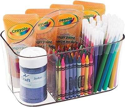 Mdesign boîte de rangement portable en plastique pour loisirs créatifs panier divisé avec poignée. Faites des économies intelligentes avec DIAYTAR COTE D'IVOIRE  - la boutique en ligne qui réunit tous vos besoins essentiels à des prix imbattables. Explorez notre vaste gamme de produits de la maison, de l'électroménager à l'informatique en passant par la mode et les gadgets, et découvrez comment prendre soin de votre budget sans faire de compromis sur la qualité.