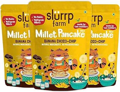 Mélange à crêpes aux pépites de chocolat et la banane slurrp. DIAYTAR COTE D'IVOIRE  - Votre destination en ligne pour des achats malins. Avec notre sélection de produits discount, allant de la maison à l'électronique, de la mode à l'informatique, vous pouvez économiser tout en comblant vos besoins. Ne manquez pas nos offres spéciales et réalisez des économies considérables dès aujourd'hui!