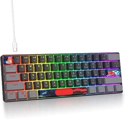 Opkinthey 60% clavier de jeu mécanique filaire mini commutateur bleu pc. Découvrez DIAYTAR COTE D'IVOIRE, votre boutique en ligne incontournable pour des affaires discount. Profitez de nos multiples catégories allant des articles pour la maison aux gadgets dernier cri, en passant par la mode à petits prix. Faites-vous plaisir sans vous ruiner avec notre sélection variée !