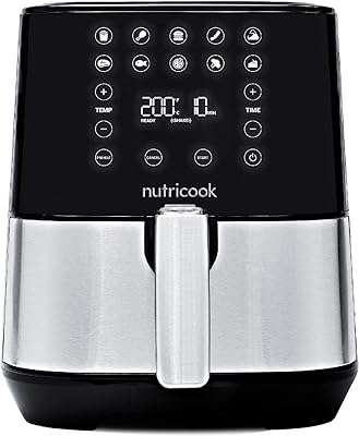 Friteuse à air nutricook 236 l 1500 w 10 programmes numériques prédéfinis avec fonction. Faites des économies sans compromis sur la qualité grâce à DIAYTAR COTE D'IVOIRE, votre boutique en ligne spécialisée dans les produits discount. Découvrez notre gamme variée d'articles pour la maison, l'électroménager, l'informatique, la mode et les gadgets, tous disponibles à des prix attractifs. Profitez de nos offres exceptionnelles et transformez votre façon de magasiner avec DIAYTAR COTE D'IVOIRE .