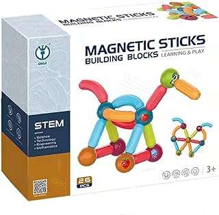 Kiddale diy ensemble de construction de blocs magnétiques | 26 pièces bâtons et boules. DIAYTAR COTE D'IVOIRE  vous offre un large choix de produits discount, allant des appareils électroménagers dernier cri aux vêtements à la mode en passant par les gadgets les plus innovants. Faites vos achats en ligne en toute simplicité et bénéficiez de prix avantageux pour équiper votre maison avec style, sans vous ruiner.