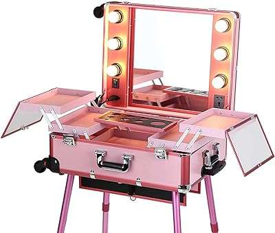 Mallette de transport de maquillage professionnelle via avec chariot d'artiste professionnel avec lumières. Faites des affaires exceptionnelles sur DIAYTAR COTE D'IVOIRE ! Avec notre large éventail de produits discount, allant des articles de décoration intérieure aux appareils électroniques, en passant par les jouets pour enfants et les produits de santé, vous êtes assurés de trouver tout ce dont vous avez besoin à des prix imbattables.