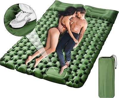 Coussin de couchage double pour camping matelas de camping autogonflant avec oreiller tapis ultra léger et imperméable. Envie d'être à la pointe de la mode sans dépenser une fortune ? DIAYTAR COTE D'IVOIRE  vous propose une sélection de vêtements et accessoires tendance à prix cassés. Que vous cherchiez des tenues pour toute la famille ou des pièces uniques pour vous démarquer, notre boutique en ligne généraliste vous garantit des achats mode discount qui feront sensation.
