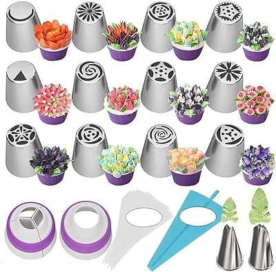27 pièces pointes de glaçage russes buses décoration de gâteaux outils cuisson pour la biscuits. Découvrez DIAYTAR COTE D'IVOIRE, votre partenaire pour des économies maximales ! Parcourez notre large assortiment d'articles discount, allant des accessoires de maison à l'électroménager dernier cri, en passant par l'informatique, la mode tendance et les gadgets ludiques.