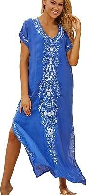 Youkd robe de plage ample en coton à imprimé floral grande taille pour femme. Découvrez DIAYTAR COTE D'IVOIRE, votre boutique en ligne discount préférée pour des achats malins. Trouvez tout ce dont vous avez besoin, de la maison à l'électroménager, de l'informatique à la mode, et profitez de prix imbattables sur notre gamme de produits variée et de qualité.