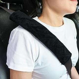 Justtop 2 pièces housse de coussin de ceinture de sécurité de voiture universelle pour une conduite