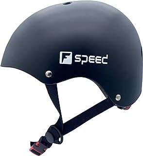 Casque fspeed pour scooter accessoires d'équitation casque de protection avec bouton de réglage et mentonnière