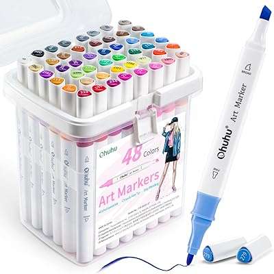 Oh it's 48 couleurs stylos marqueurs à alcool double extrémité ensemble de pour beaux arts. Exprimez votre style sans dépenser une fortune avec DIAYTAR COTE D'IVOIRE . Découvrez notre collection de vêtements tendance à prix discount, des dernières innovations de la mode aux classiques intemporels. Soyez à la mode sans vous ruiner, seulement avec DIAYTAR COTE D'IVOIRE .