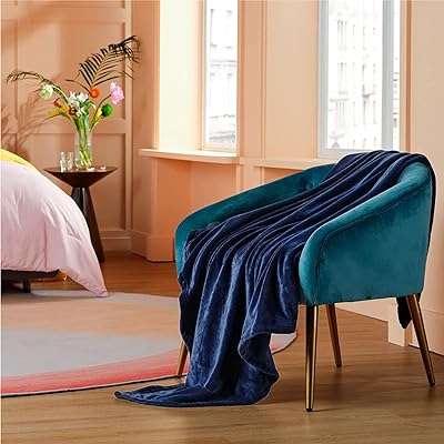 Couverture en laine pour lit de canapé polaire 300gsm (bleu. DIAYTAR COTE D'IVOIRE  : votre destination shopping discount ! Découvrez notre boutique en ligne généraliste qui vous offre une multitude de produits à prix cassés, allant de l'électroménager à l'informatique en passant par la mode et les gadgets. Faites le choix du meilleur rapport qualité-prix et trouvez tout ce dont vous avez besoin en visitant notre site dès maintenant !