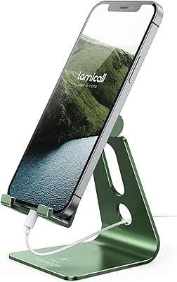 Support de téléphone portable réglable bureau pour compatible avec mobile. À la recherche de bonnes affaires ? DIAYTAR COTE D'IVOIRE  est là pour vous ! Notre boutique en ligne généraliste propose une variété de produits discount, allant des articles pour la maison à l'électroménager, en passant par l'informatique et la mode, ainsi que les gadgets indispensables à petits prix.