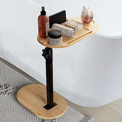 Table de plateau de baignoire en bambou à hauteur réglable bain autoportant pour contre le mur. À la recherche d'idées cadeaux originales et abordables ? Parcourez notre sélection de gadgets à prix discount sur DIAYTAR COTE D'IVOIRE  et faites plaisir à vos proches sans vous ruiner. Des gadgets high-tech aux objets insolites, notre boutique en ligne saura vous surprendre.