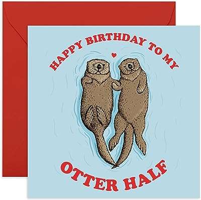 Carte d'anniversaire amusante central 23 "joyeux anniversaire à ma moitié de loutre" pour mari. DIAYTAR COTE D'IVOIRE, votre boutique en ligne préférée pour dénicher des produits à prix discount. Rendez-vous sur notre site pour trouver toutes les bonnes affaires de la maison à l'électroménager en passant par les gadgets high-tech. Ne sacrifiez pas la qualité pour économiser, optez pour DIAYTAR COTE D'IVOIRE  !