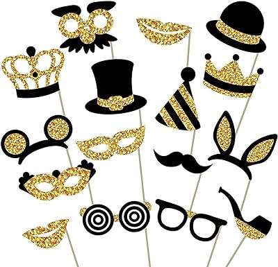 Accessoires photo de fête d'anniversaire 16 pièces accessoires de photomaton noir et or. Simplifiez votre recherche de produits discount avec DIAYTAR COTE D'IVOIRE, votre boutique en ligne ultime. Parcourez notre catalogue complet qui regroupe des articles pour chaque besoin, de la maison à l'électroménager, en passant par l'informatique, la mode et les gadgets. Profitez de nos tarifs compétitifs et achetez intelligemment avec DIAYTAR COTE D'IVOIRE .