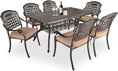 Ensemble de mobilier d'extérieur yolan 7 pièces ensemble de conversation en fonte. Besoin de dépenser moins sans renoncer à la qualité ? DIAYTAR COTE D'IVOIRE  est là pour vous ! Explorez notre catalogue en ligne et découvrez une multitude de produits discount pour la maison, l'électroménager, l'informatique et la mode, qui répondront à tous vos besoins tout en respectant votre budget.