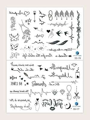 2 feuilles de tatouages ​​temporaires pour hommes et femmes écriture. Simplifiez votre recherche de produits discount avec DIAYTAR COTE D'IVOIRE, votre boutique en ligne ultime. Parcourez notre catalogue complet qui regroupe des articles pour chaque besoin, de la maison à l'électroménager, en passant par l'informatique, la mode et les gadgets. Profitez de nos tarifs compétitifs et achetez intelligemment avec DIAYTAR COTE D'IVOIRE .