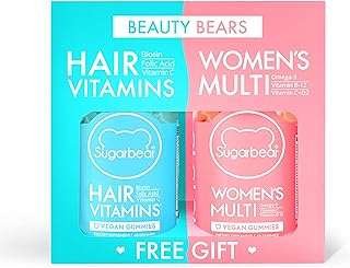 Vitamines sugar bear (beauty bears) vitamines capillaires halal avec biotine vitamine