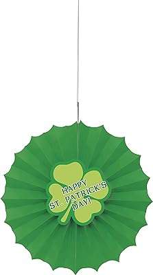 Décor d'éventail en papier de soie au design unique 62654 12" pour la saint patrick. DIAYTAR COTE D'IVOIRE  - Votre solution en ligne pour des achats malins à petit prix. Explorez notre vaste gamme de produits discount, des indispensables pour la maison aux dernières nouveautés en matière d'informatique, de mode et de gadgets. Économisez sans compromis sur la qualité en choisissant notre boutique en ligne.