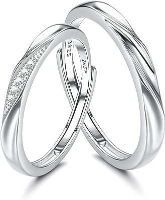2 pièces bagues en argent sterling 925 pour couple femmes hommes ensemble de fiançailles. Faites des économies sans sacrifier la qualité avec DIAYTAR COTE D'IVOIRE  ! Notre boutique en ligne généraliste propose une variété de produits discount, incluant des appareils électroménagers de pointe, des gadgets à la pointe de la technologie et des articles tendance pour la maison et la mode.