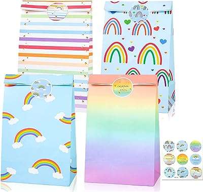 12 pièces sacs de cadeaux de fête arc en ciel bonbons de fête avec autocollants mignons pour enfants. Cherchez-vous à économiser tout en achetant des produits de qualité ? DIAYTAR COTE D'IVOIRE  est là pour vous. Notre boutique en ligne généraliste offre une sélection variée de produits discount, allant des équipements pour la maison à l'informatique, en passant par l'électroménager et la mode. Ne payez pas plus cher ailleurs, explorez DIAYTAR COTE D'IVOIRE  pour des bonnes affaires garanties.