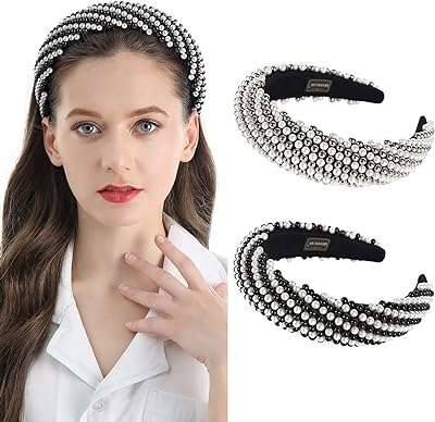 2 pièces femmes bandes de cheveux en perles bandeau rembourré strass. DIAYTAR COTE D'IVOIRE  - votre solution tout-en-un pour des achats discount en ligne ! Découvrez notre gamme finale de produits, allant des indispensables de la maison aux dernières tendances de la mode et de la technologie. Obtenez les meilleurs prix sur une sélection variée d'articles, vous permettant de réaliser d'énormes économies tout en profitant de produits de qualité. Avec des options de livraison flexibles et une satisfaction garantie, nous faisons de votre expérience d'achat un jeu d'enfant !