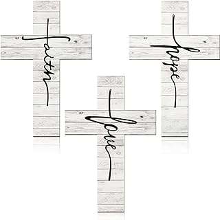 3 pièces rustiques vintage à suspendre au mur en bois avec croix pour décoration. Simplifiez votre recherche de produits discount avec DIAYTAR COTE D'IVOIRE, votre boutique en ligne ultime. Parcourez notre catalogue complet qui regroupe des articles pour chaque besoin, de la maison à l'électroménager, en passant par l'informatique, la mode et les gadgets. Profitez de nos tarifs compétitifs et achetez intelligemment avec DIAYTAR COTE D'IVOIRE .