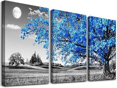 Art mural pour salon noir et blanc bleu arbre lune toile. Faites des économies avec DIAYTAR COTE D'IVOIRE, la boutique en ligne qui propose des produits discount pour tous. Que vous cherchiez des équipements pour la maison, des appareils électroménagers, des gadgets ou des vêtements tendance, nous avons tout ce dont vous avez besoin à des prix incroyables.