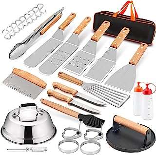 Ensemble d'accessoires pour plaque de cuisson hasteel outils complets de spatule en acier inoxydable avec dôme. DIAYTAR COTE D'IVOIRE, votre destination en ligne pour des achats malins à petits prix ! Parcourez notre vaste catalogue qui regorge de produits discount, des essentiels de la maison aux appareils électroménagers, en passant par les dernières tendances de la mode et les gadgets high-tech.