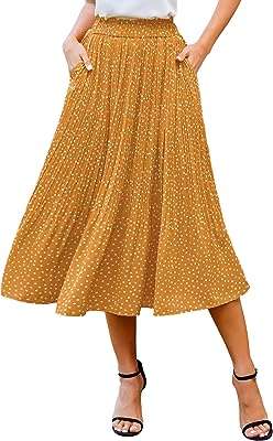 Jupe mi longue élastique décontractée à pois taille haute avec poches pour femme. Parcourez DIAYTAR COTE D'IVOIRE, votre plateforme en ligne incontournable pour l'achat de produits discount. Que vous recherchiez des articles pour votre maison, des outils électroniques ou des accessoires de mode, nous avons tout ce qu'il vous faut à des prix incroyables, sans compromettre la qualité.