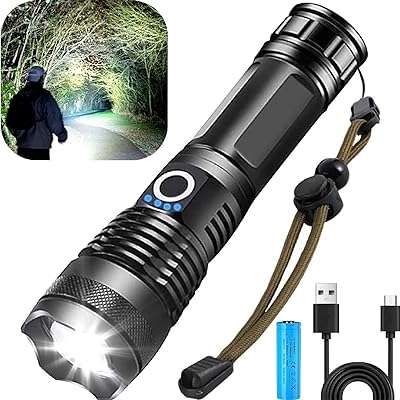 Lampe de poche rechargeable nisline 200 000 lumens torche led super brillante avec câble. DIAYTAR COTE D'IVOIRE, la boutique en ligne par excellence pour tous les amateurs de gadgets insolites et ludiques. Découvrez notre large sélection de produits à petit prix, parfaits pour surprendre et amuser votre entourage. De l'électronique à l'originalité débordante, laissez-vous tenter par nos gadgets innovants et créez la surprise en toutes occasions !