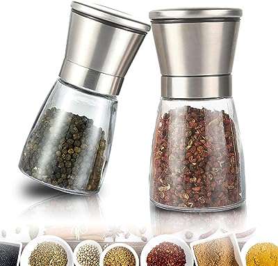 Moulin à sel et poivre ensemble de moulins poivre rechargeables en acier inoxydable avec grossièreté. Besoin de faire des économies ? Faites confiance à DIAYTAR COTE D'IVOIRE, la boutique en ligne discount idéale pour toutes vos envies. Parcourez notre gamme complète de produits, allant de la maison à l'électroménager, de l'informatique à la mode et aux gadgets, et découvrez des offres irrésistibles. Achetez en toute confiance, car la satisfaction de nos clients est notre priorité absolue.