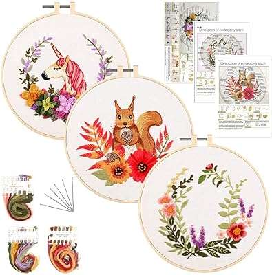 Kit de broderie pour débutants lot de 3 kits de point de croix avec motif. Trouvez tout ce dont vous avez besoin à prix réduit chez DIAYTAR COTE D'IVOIRE . Notre boutique en ligne propose une large gamme de produits discount, de la décoration pour la maison aux appareils électroménagers, en passant par l'informatique et les dernières tendances de la mode. Explorez notre collection maintenant et profitez pleinement de nos tarifs avantageux !