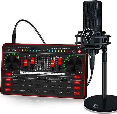 Kit de mixage audio pour lampe pour adolescents carte son g3 live et microphone. Ne cherchez pas plus loin pour trouver des produits de qualité à prix réduits. DIAYTAR COTE D'IVOIRE  est votre destination en ligne pour tous vos besoins en produits discount, de la maison à l'électroménager, de l'informatique à la mode. Faites des économies substantielles et trouvez les articles parfaits, adaptés à votre budget.