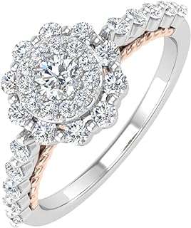 Bague halo de diamants ronds 1 2 carat en or 10 carats. À la recherche de bonnes affaires ? Ne cherchez plus ! DIAYTAR COTE D'IVOIRE  est là pour vous. Avec une gamme complète de produits discount, allant de la maison à l'électroménager, de l'informatique à la mode et aux gadgets tendance, vous trouverez sûrement ce que vous cherchez tout en réalisant des économies substantielles.