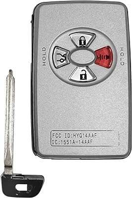 Clé à distance intelligente de remplacement toyota avalon 2005 2006 2007. Ne cherchez plus, DIAYTAR COTE D'IVOIRE  est là pour vous offrir les meilleurs deals en ligne ! Explorez notre vaste sélection de produits à prix réduits, incluant tout ce dont vous avez besoin pour votre maison, votre cuisine, votre garde-robe et bien plus encore. Profitez de nos offres discount sur les dernières tendances et économisez tout en restant à la pointe de la mode.