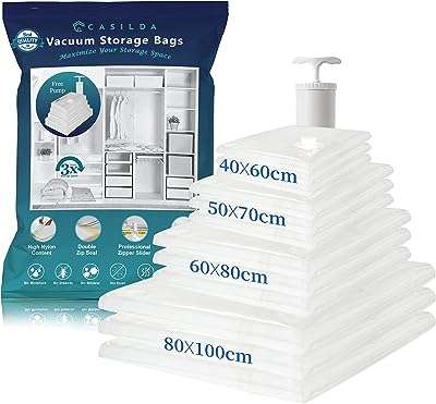 Sacs de rangement sous vide cazelda deluxe avec pompe à main gratuite pour les voyages. Découvrez DIAYTAR COTE D'IVOIRE, votre nouvelle destination pour des achats discount en ligne. Parcourez notre large assortiment de produits allant des articles pour la maison aux appareils électroniques, en passant par la mode et les gadgets, et bénéficiez de réductions incroyables. Ne cherchez plus ailleurs, nous avons tout ce qu'il vous faut à des prix compétitifs.