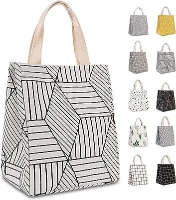 Sac à déjeuner en toile réutilisable isolé par homespun avec sac. DIAYTAR COTE D'IVOIRE, votre destination shopping en ligne pour des promotions exceptionnelles sur des articles d'informatique. Que vous recherchiez un ordinateur portable performant, des accessoires technologiques ou des logiciels, notre boutique discount est là pour vous offrir les meilleurs prix sans compromis sur la qualité. Ne manquez pas nos offres irrésistibles.