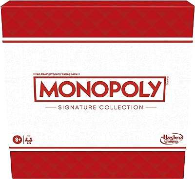Jeu de société familial monopoly signature collection pour 2 à 6 joueurs emballage et composants. DIAYTAR COTE D'IVOIRE, votre destination en ligne pour des produits discount de qualité. Avec notre large choix de produits allant de la maison à la technologie, en passant par la mode et les gadgets, vous êtes assuré de trouver tout ce dont vous avez besoin à des prix défiant toute concurrence.