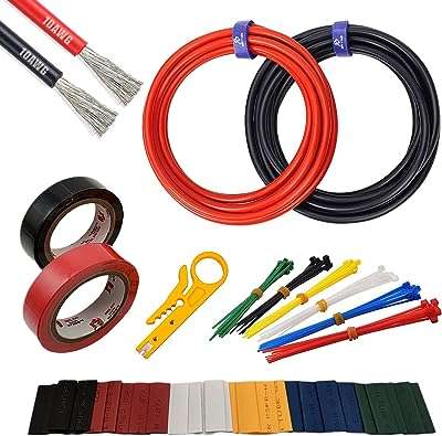 10awg kit de câbles électriques en silicone résistant aux hautes et basses températures 1050 brins fil cuivre étamé 008 mm pour bricolage câble clip batterie voiture d'avion rc et c.. À la recherche de bons plans ? DIAYTAR COTE D'IVOIRE  est là pour vous ! Explorez notre sélection discount de produits pour la maison, l'électroménager et l'informatique, ainsi que des vêtements à la mode et des gadgets abordables. Des économies garanties sur tous vos achats en ligne !